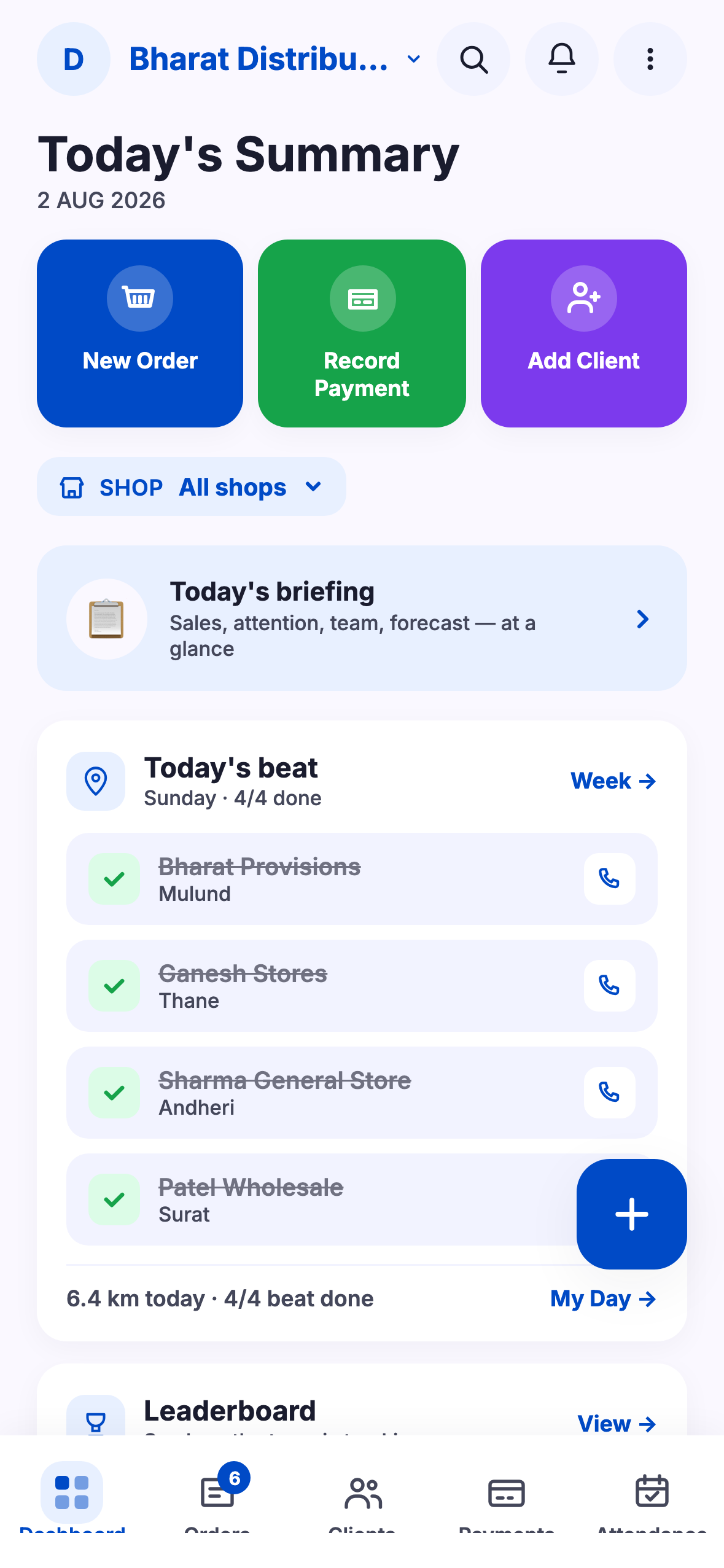 Open the day screenshot